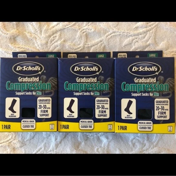 Three Pairs Dr. Scholls Compression Socks - Picture 1 of 3